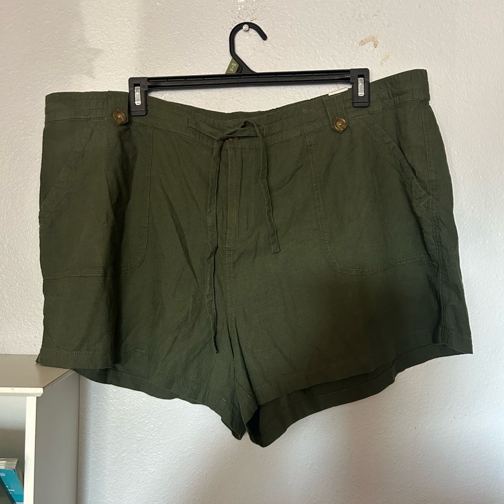 Torrid Olive Green Casual Shorts